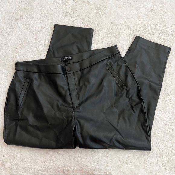 Eloquii Black Faux Leather Pants - Picture 1 of 7